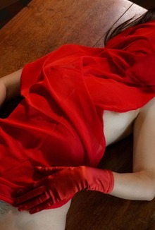Arissa Explores Her Desire As She Binds Herself, Fingers Pussy And Dips Dildo