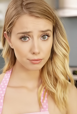 Haley Reed wears nothing but an apron when the dude catches her